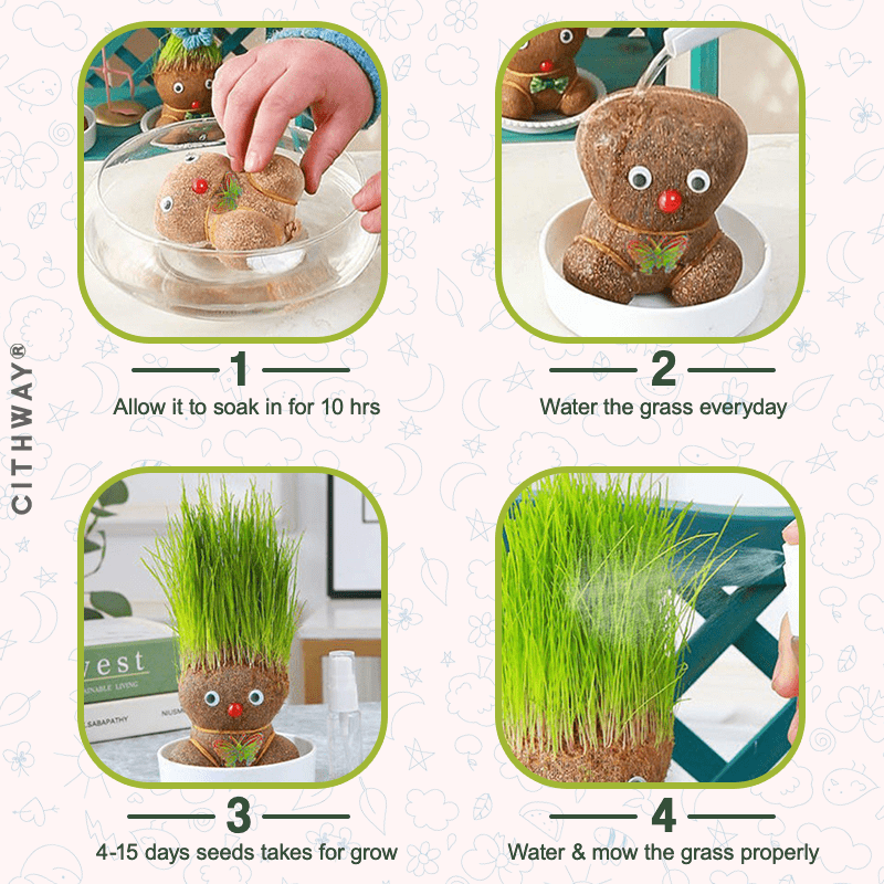 Grass Head Doll
